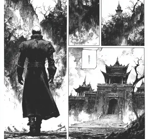 奇幻题材漫画封面，雾海纪行外传